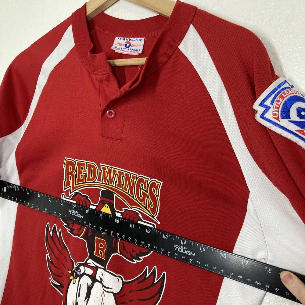 Teamwork Athletic Red Wings Baseball Jersey Shirt Youth Small Little League #4 - Picture 6 of 14